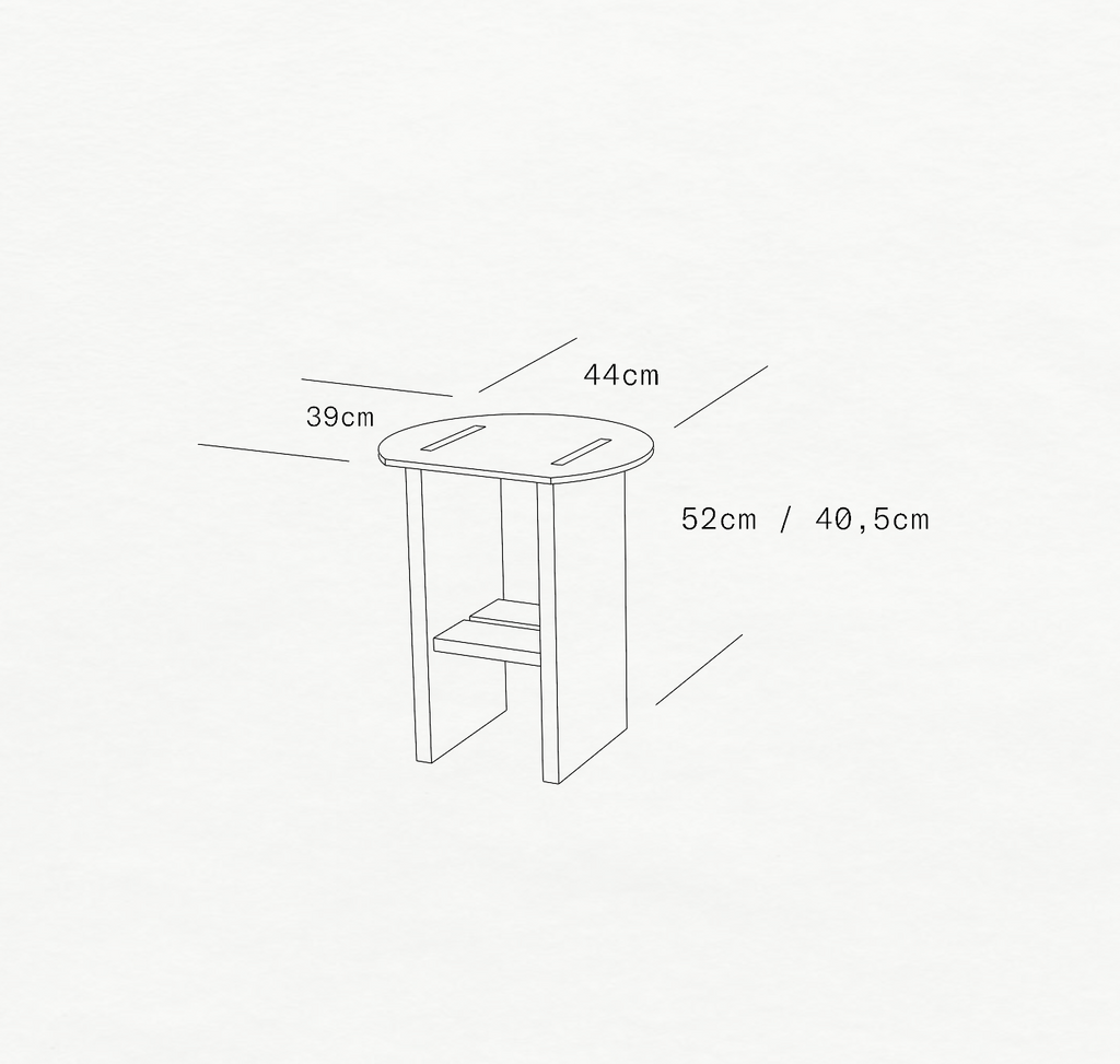 KNOP Sidetable Ash